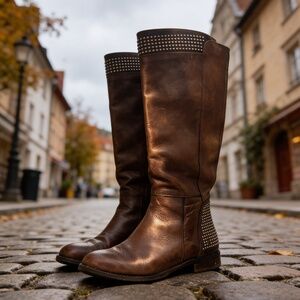 Italian leather boots